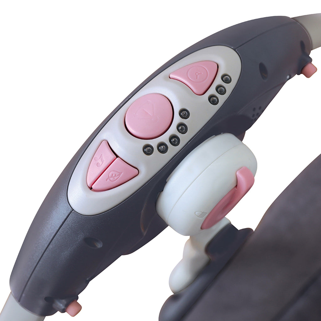 Mastela Baby Deluxe Portable Swing Chair Pink & Grey 6504 Age- Newborn to 24 Months (Holds upto 11 Kgs)