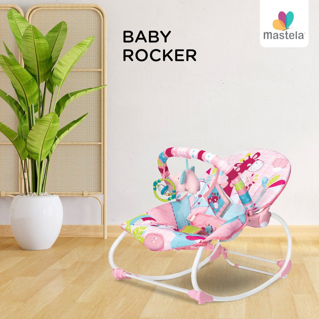 Mastela Newborn to Toddler Rocker Pink 6921 Age- Newborn to 36 Months
