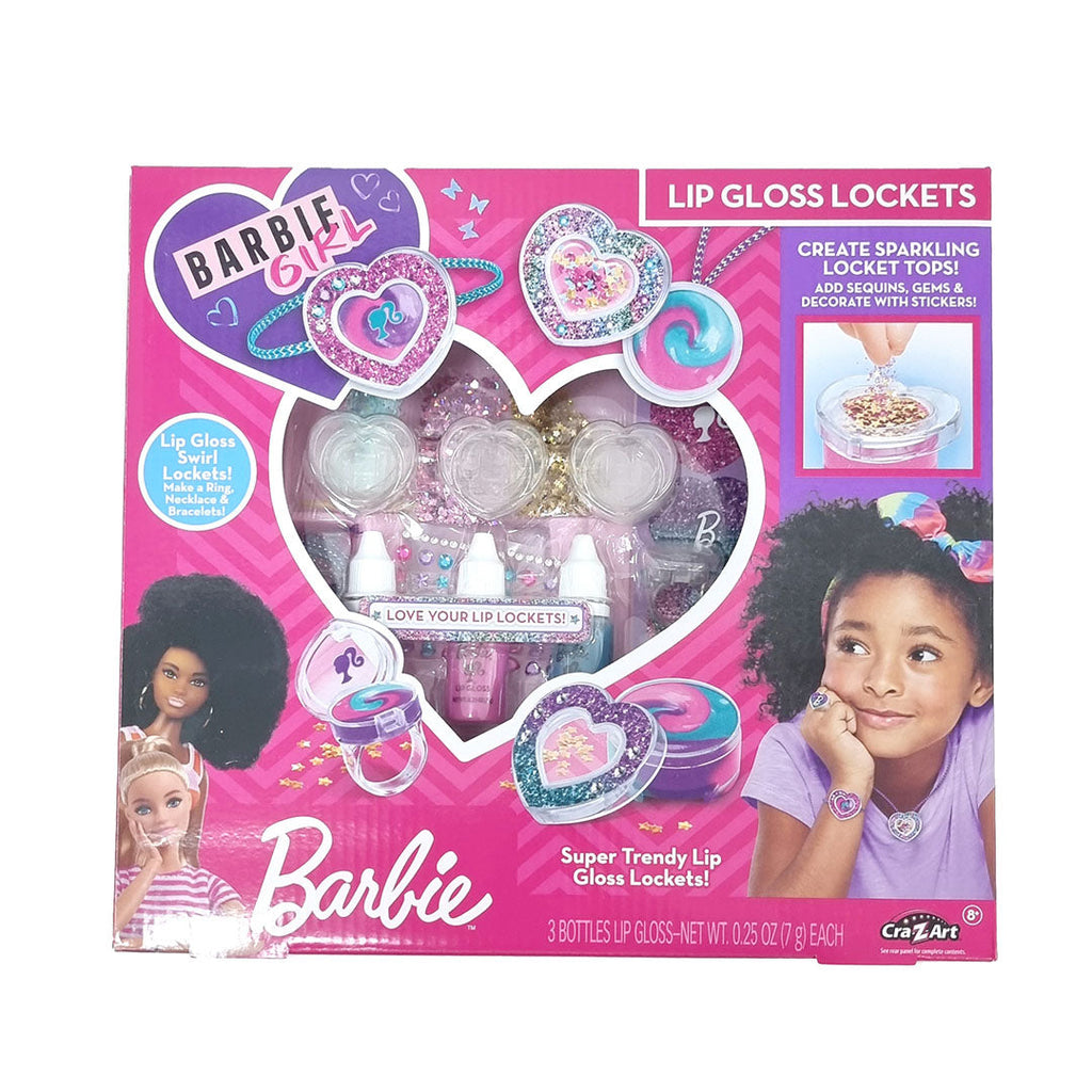 Mattel Barbie Sparkling Lip Gloss Lockets Multicolor Age-8 Years & Above