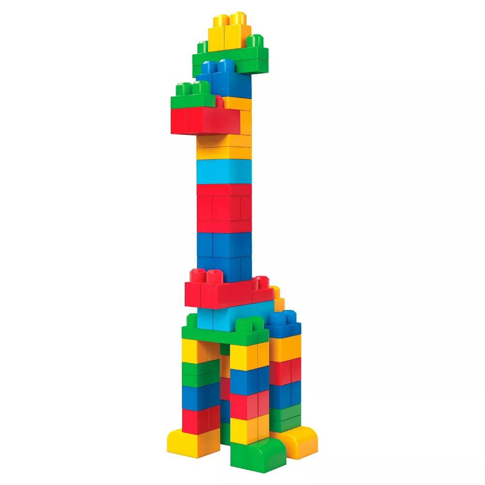 Mega Bloks First Builders Big Building Bag Classic 80 Pieces Multicolor Age- 12 Months to 5 Years