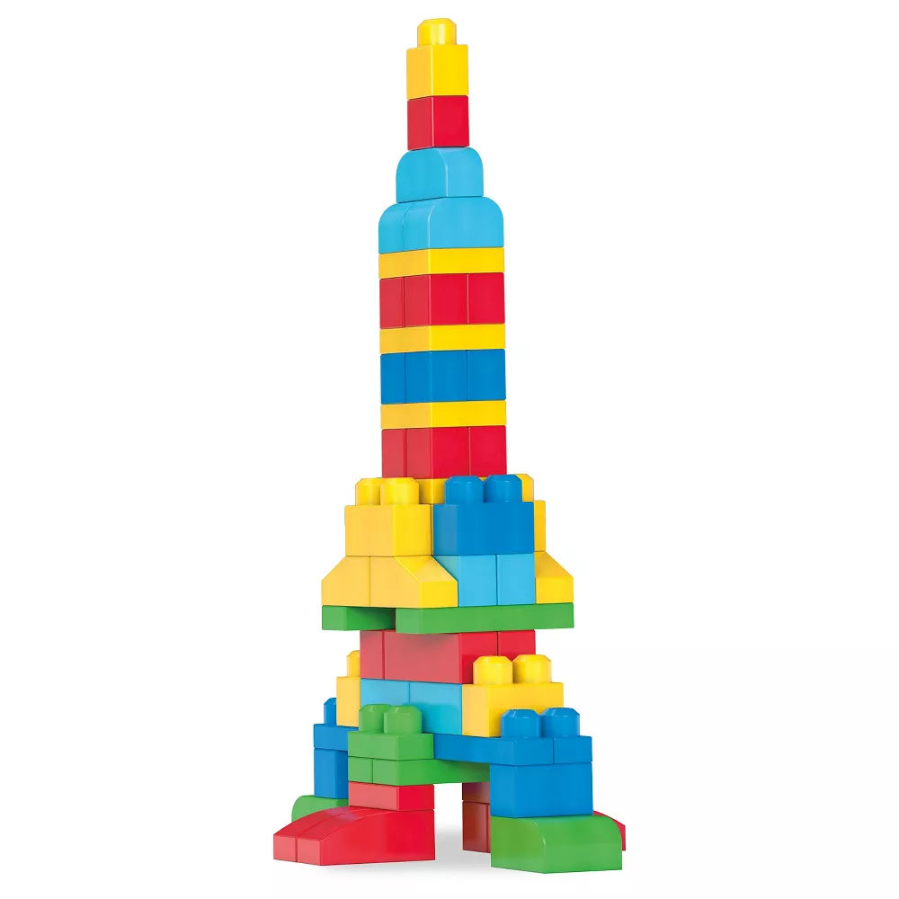 Mega Bloks First Builders Big Building Bag Classic 80 Pieces Multicolor Age- 12 Months to 5 Years