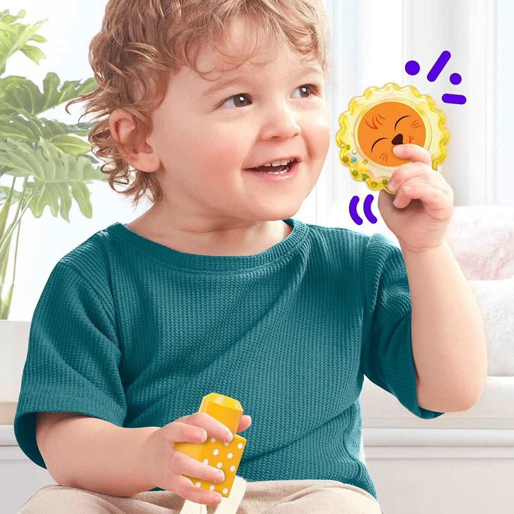 Mega Bloks Sensory Rock 'N Rattle Safari Blocks Set Multicolor Age- 3 Years & Above