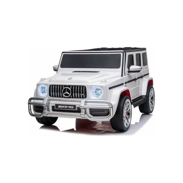 Mercedes Benz White AMG Classy Ride On Jeep with 12 V + 7 AH Battery Age- 3 Years & Above