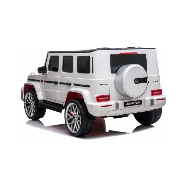 Mercedes Benz White AMG Classy Ride On Jeep with 12 V + 7 AH Battery Age- 3 Years & Above