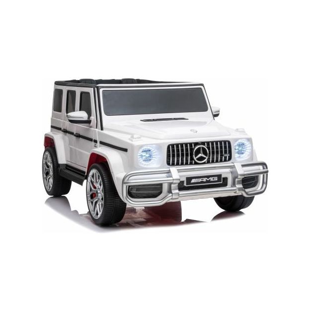 Mercedes Benz White AMG Classy Ride On Jeep with 12 V + 7 AH Battery Age- 3 Years & Above