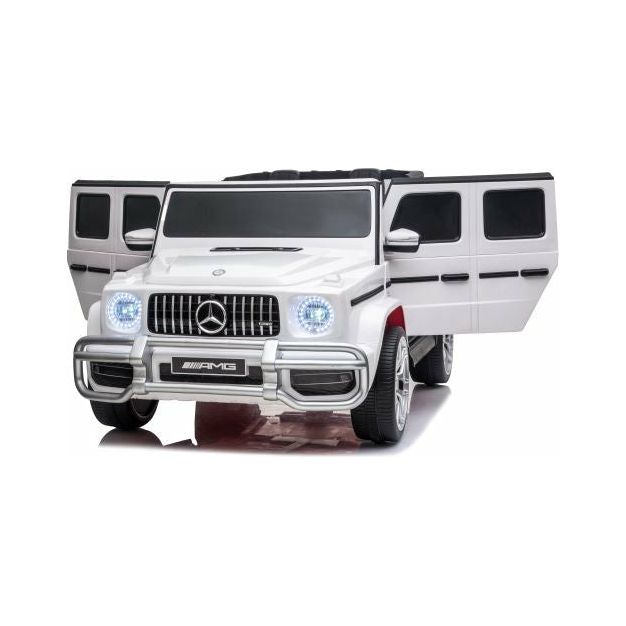 Mercedes Benz White AMG Classy Ride On Jeep with 12 V + 7 AH Battery Age- 3 Years & Above