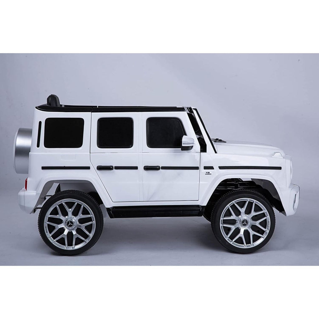 Mercedes Benz AMG Classy Ride On Jeep with 12 V + 4.5AH Battery White G63 AMG Age- 2 Years to 5 Years