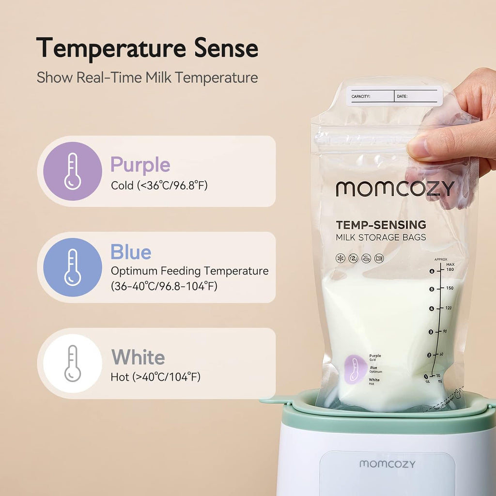 Momcozy Breastmilk Storage Bags with 180 ML Capacity  50 Pcs