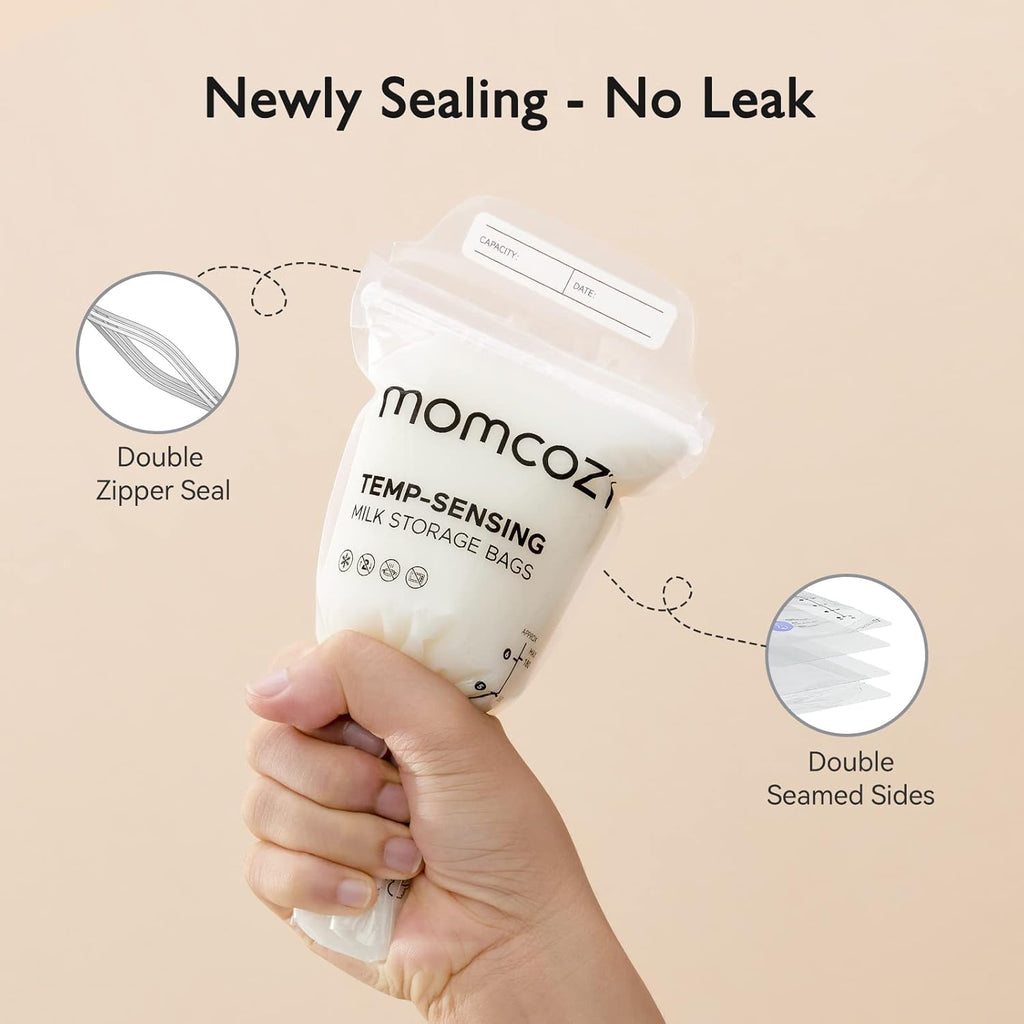 Momcozy Breastmilk Storage Bags with 180 ML Capacity  50 Pcs