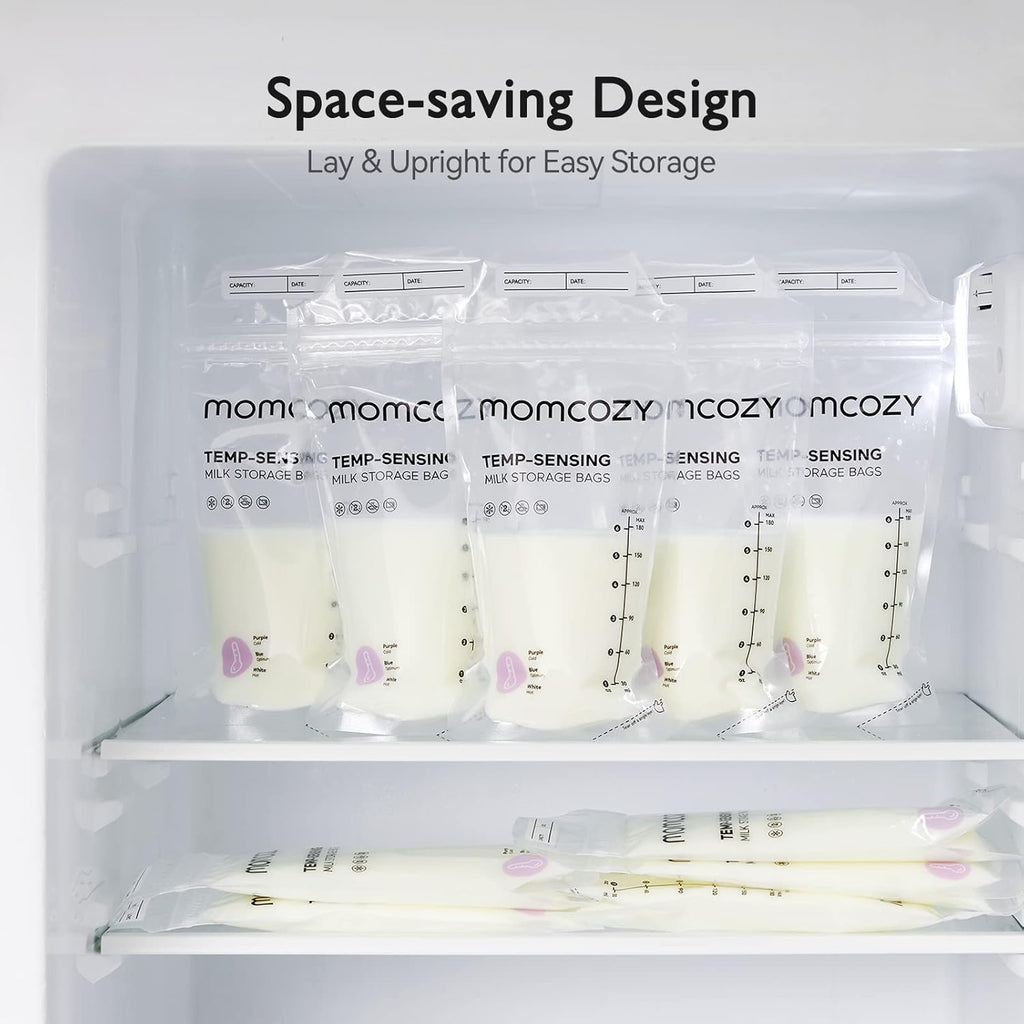 Momcozy Breastmilk Storage Bags with 180 ML Capacity  50 Pcs