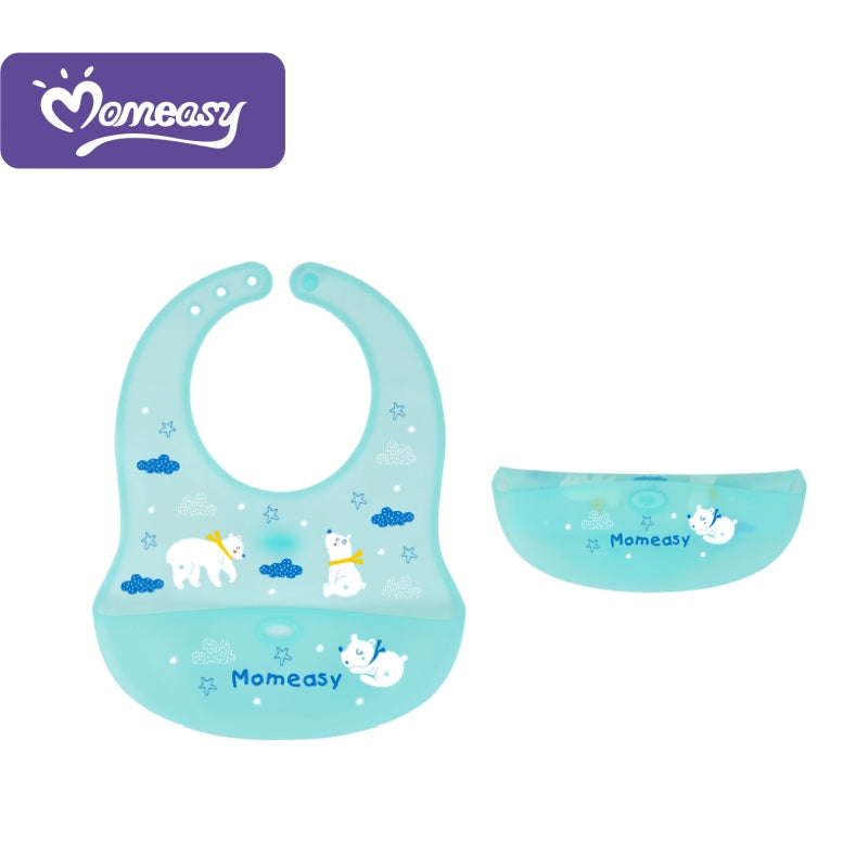 Momeasy Silicone Baby Bib 45363 Age- 6 Months & Above