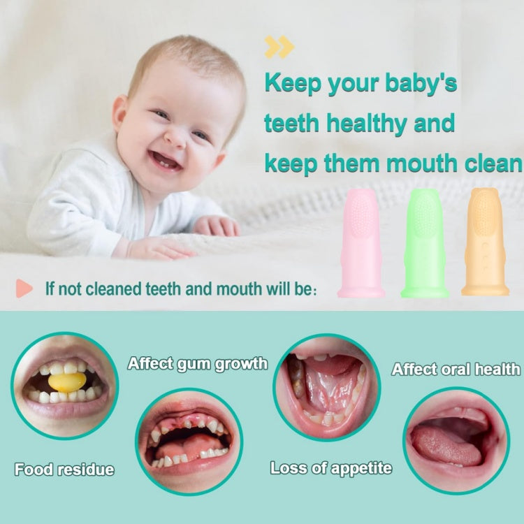 Momeasy Silicone Finger Toothbrush with Storage Box 46090  Age- 6 Months & Above