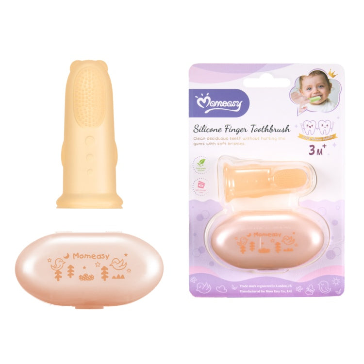 Momeasy Silicone Finger Toothbrush with Storage Box 46090  Age- 6 Months & Above