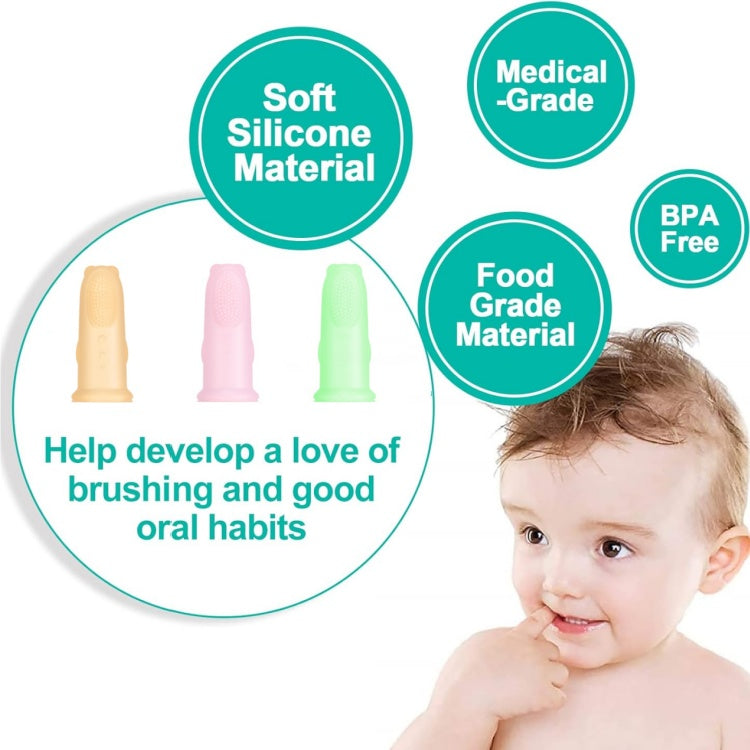 Momeasy Silicone Finger Toothbrush with Storage Box 46090  Age- 6 Months & Above