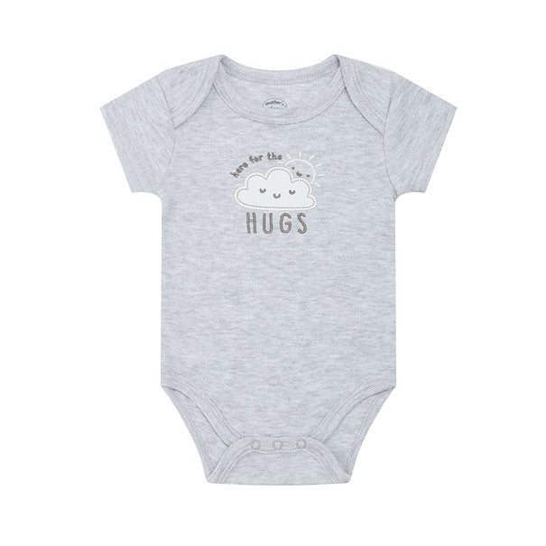 Motherschoice 3 pack Daily Bodysuits (100% Cotton) Grey IT5873