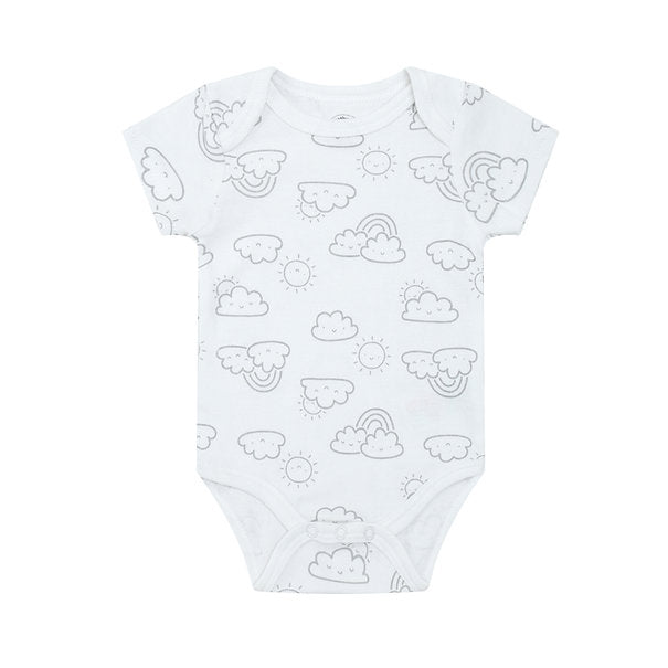 Motherschoice 3 pack Daily Bodysuits (100% Cotton) Grey IT5875