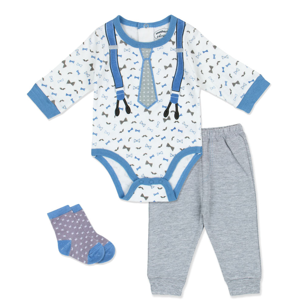 Motherschoice 3 pc set of Bodysuit, Leggings and Socks IT1584 