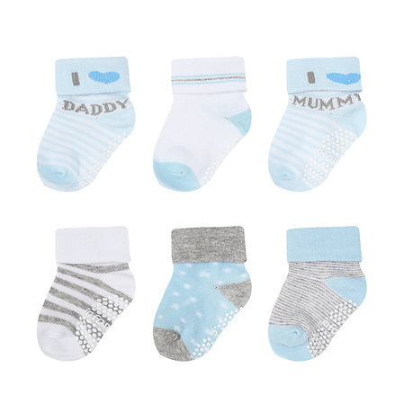 Motherschoice 6-Pack Baby Socks IT4965 Age- 6 Months to 12 months