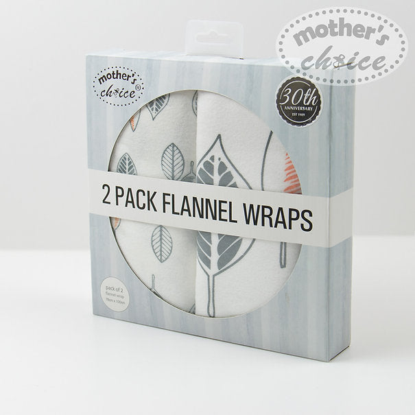 Motherschoice Baby Flannel Wraps/Swaddles 100% Cotton (76 x 100 cm) IT11414 Age- Newborn to 2 Years
