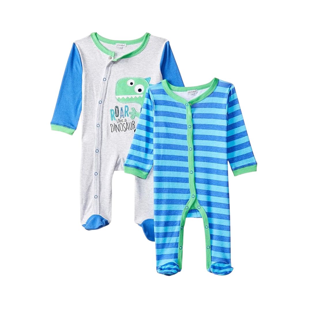 Motherschoice Printed Baby Rompers / Onesie Multicolor Pack of 2 IT9392