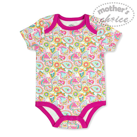 Motherschoice Summer Fun Baby Bodysuit Pack of 5 Multicolor IT3358