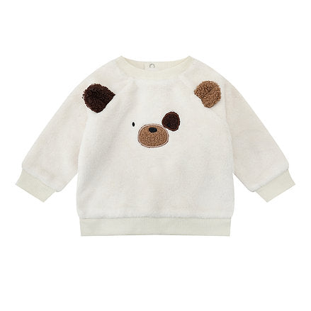 Motherschoice Top & Bottom Fleece Jogger Set Cream IT5621