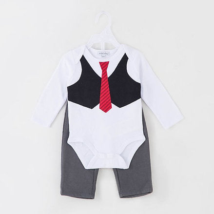 Motherschoice Tuxedo Look Sleepsuit  Babygrower IT8599