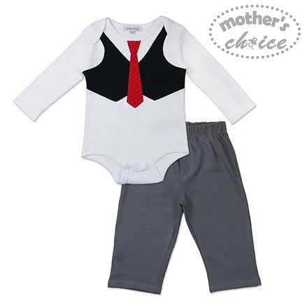 Motherschoice Tuxedo Look Sleepsuit / Babygrower IT8597
