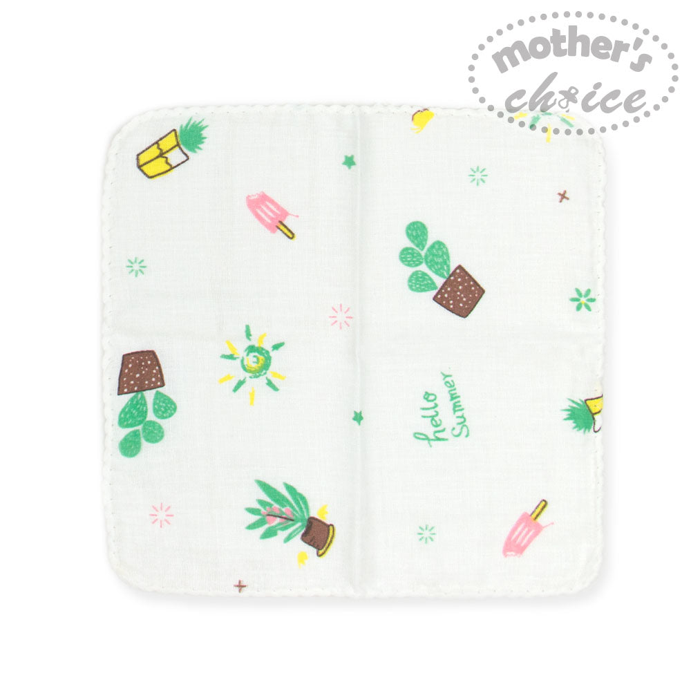 Motherschoice Ultrasoft Muslin Baby Double Layered Face Cloth Pack of 6 White IT3689B Age-Newborn & Above