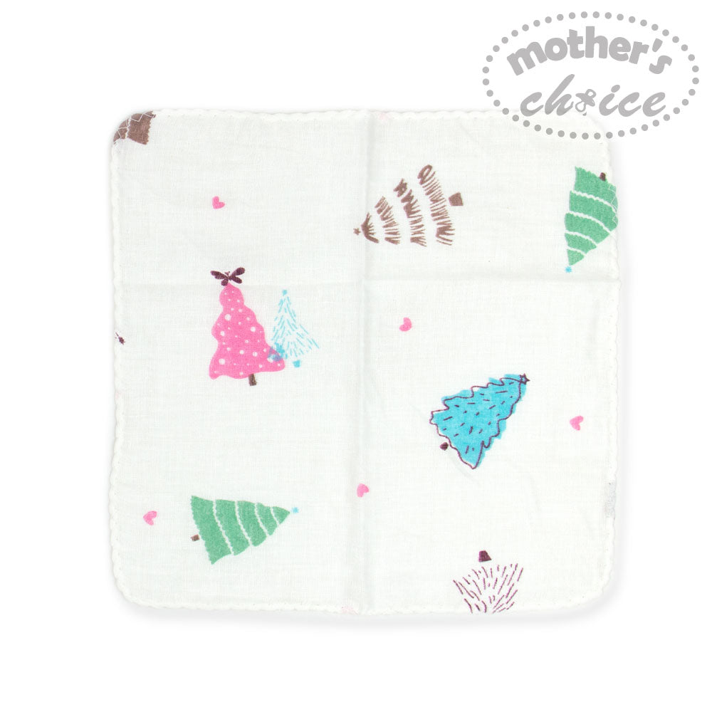 Motherschoice Ultrasoft Muslin Baby Double Layered Face Cloth Pack of 6 White IT3689B Age-Newborn & Above
