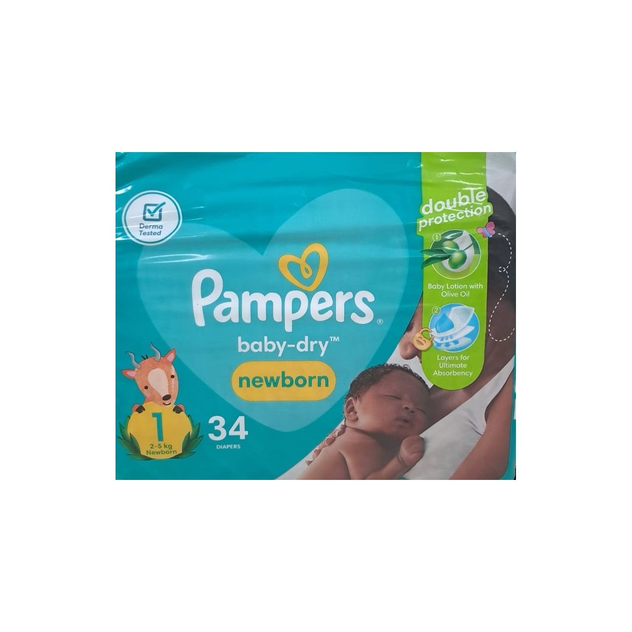 Pampers Baby-dry Diaper Size Newborn 34 Pack – PeekabooUgandaStore - Main Image