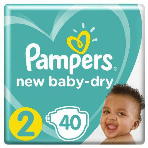 Pampers Baby-dry Diaper Size 2 Mini 40 Pack