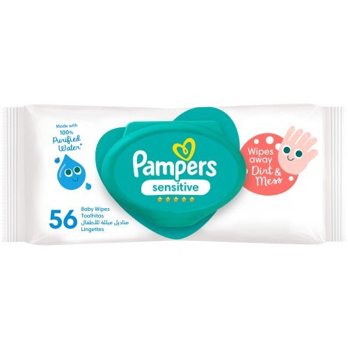 Pampers Baby Wipes Sensitive 56 Sheets