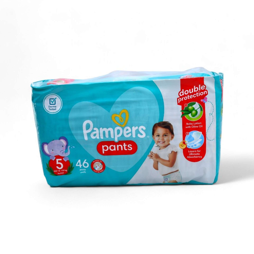 Pampers Pants Jumbo Size 5 Junior 46 Pack 12-18kg