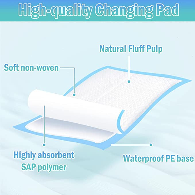 Peekaboo Disposable Changing mats (45x60cm) Large, Pack of 20 Age- Newborn & Above
