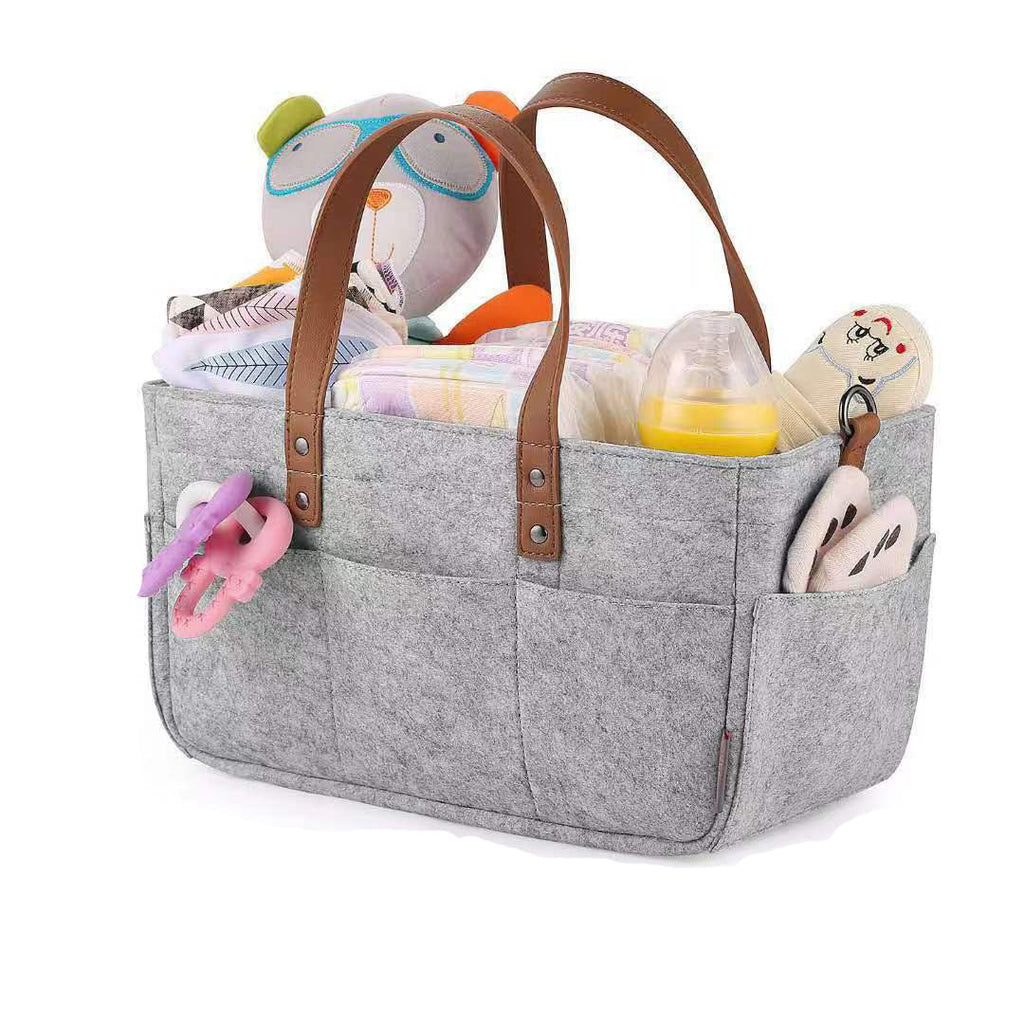 Peekaboo Multiutility Diaper Caddy Organizer Grey