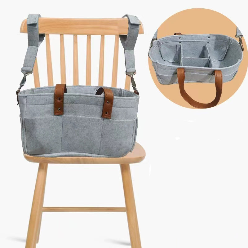 Peekaboo Multiutility Diaper Caddy Organizer Grey
