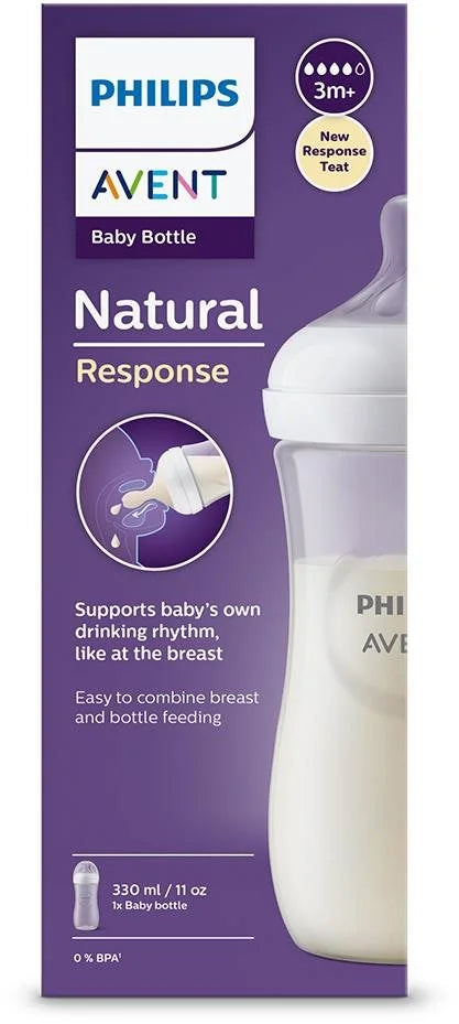 Philips Avent-Natural Response Baby Bottle 330ml Scy906/01 Age- 3 Months & Above