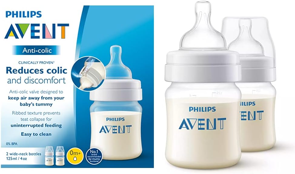 Philips Avent Anti-Colic Baby Feeding Bottle 125 ml Pack of