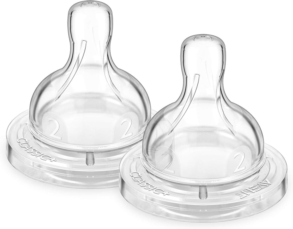 Philips Avent Classic Slow Flow Teat Pack of 2 Scf632/27 Age- Newborn & Above