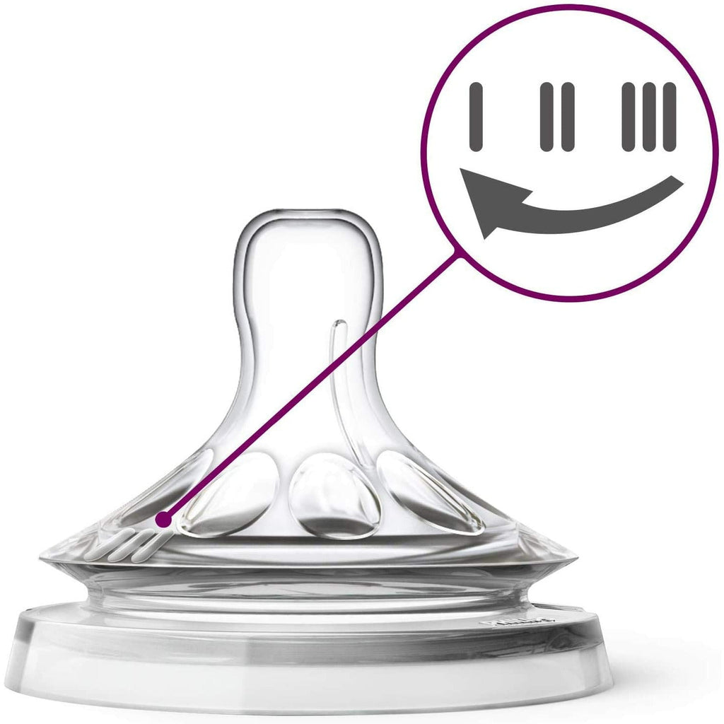Philips Avent Natural Variable Flow Teats 2 Pack 3m+