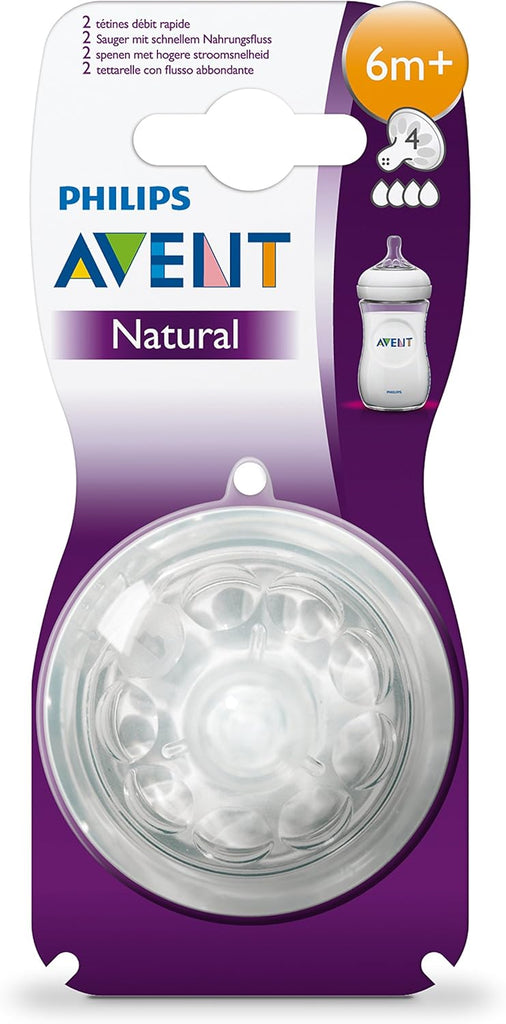 Philips Avent Teat  Feed Teats Transparent 2.0 Fast Flow  SCF044/27 Age- 6 Months & Above