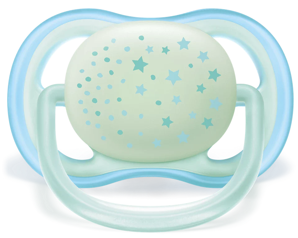 Philips Avent Ultra Air Night Baby Pacifiers  Scf376/10 Age- Newborn to 6 Months