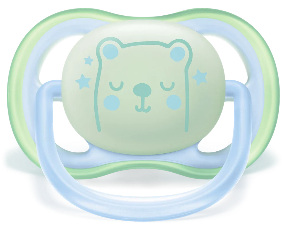 Philips Avent Ultra Air Night Baby Pacifiers  Scf376/10 Age- Newborn to 6 Months
