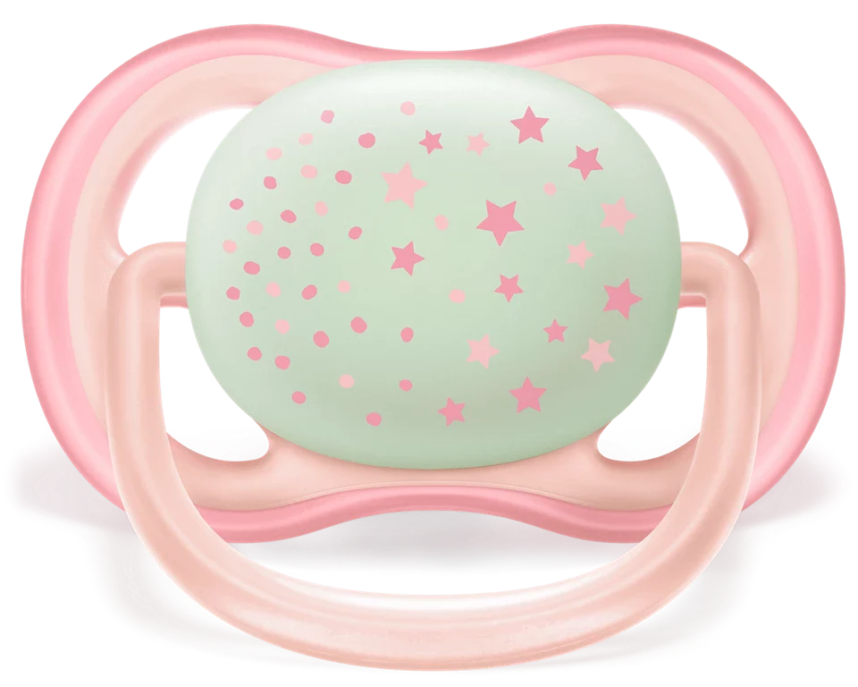 Philips Avent Ultra Air Night Baby Pacifiers  Scf376/10 Age- Newborn to 6 Months