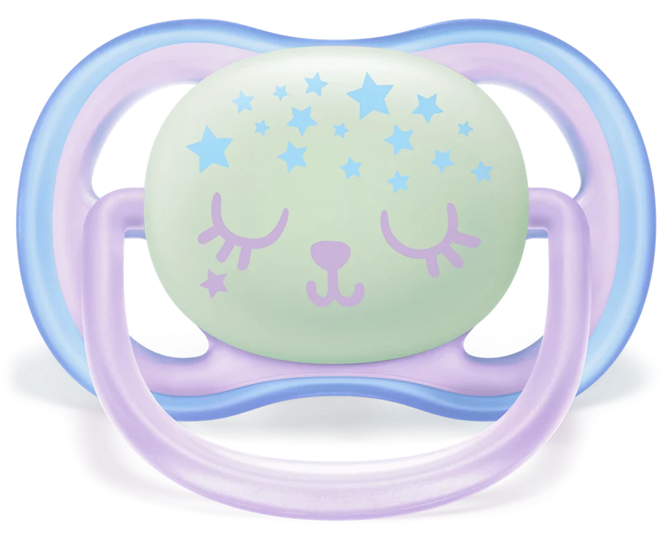 Philips Avent Ultra Air Night Baby Pacifiers  Scf376/10 Age- Newborn to 6 Months