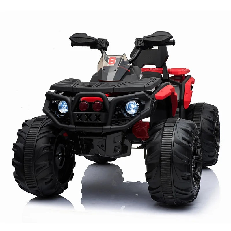 Pibi 12V High Power 125 cm Long Quad Motor Bike Ride-on SR3588 Red/Black Age- 3 Years & Above