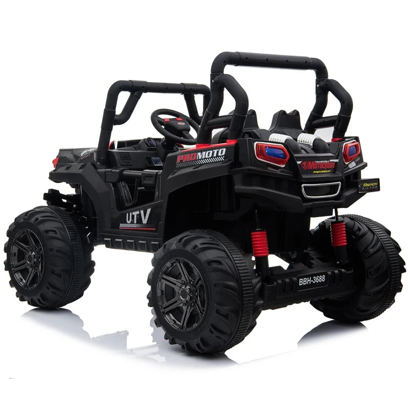 Pibi 12V High Power 130 cm Long Truck Ride-on SR3688 Red/Black Age- 3 Years & Above