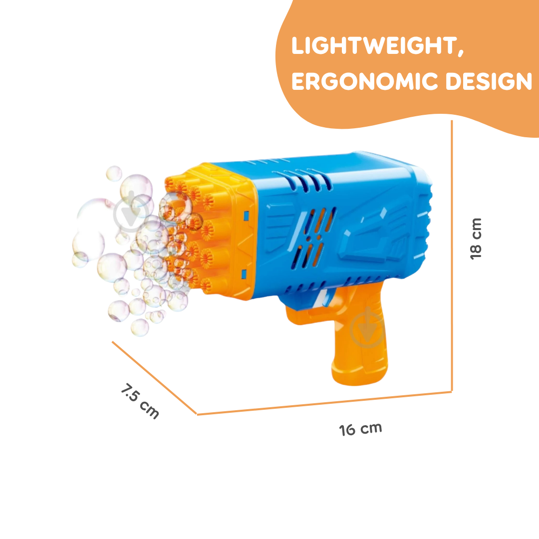 Pibi 16 Hole Bubble Gun Age- 6 Years & Above