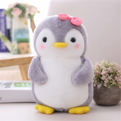 Pibi 25 cm Cute & Supersoft Penguin Plush Toy White/Grey Age - Newborn & Above